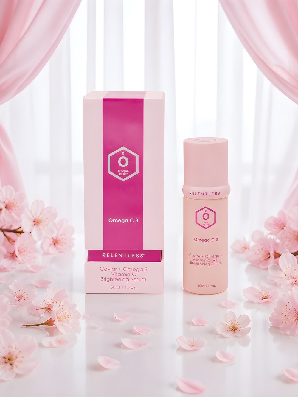 Relentless Caviar + Omega 3 + Vitamin C Brightening Serum